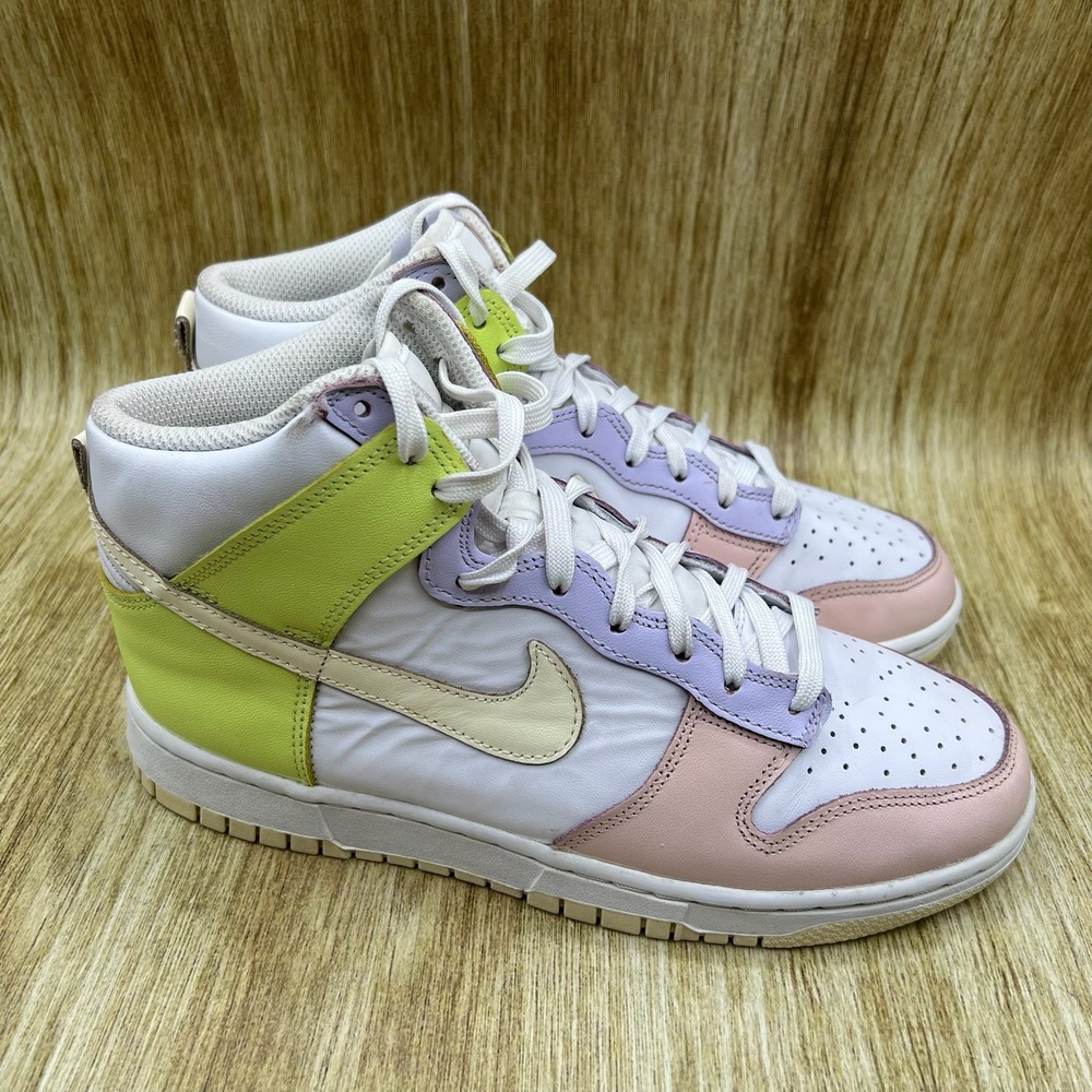 Nike Dunk High Women's Size 8 Cashmere‎ Lemon Twist Multi Color Shoes DD1869-108